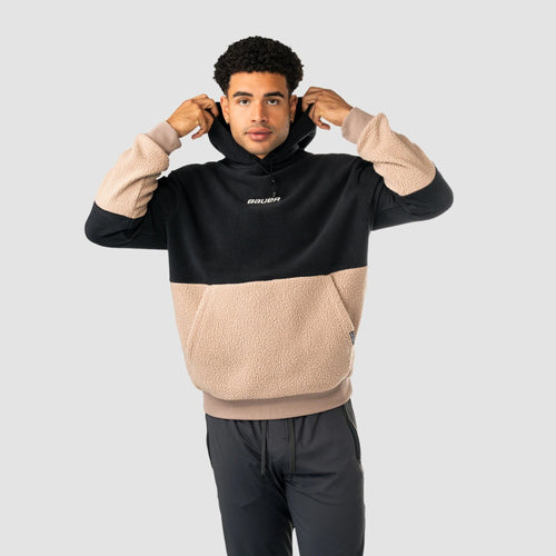 S25 Bauer Polar Fleece Hoodie Senior Black/Tan
