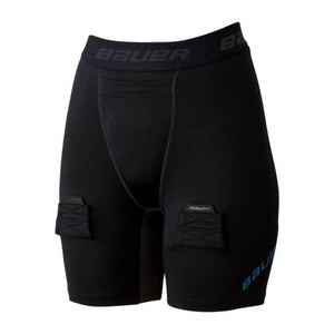 Bauer Dame kompressions shorts med skridtbeskytter