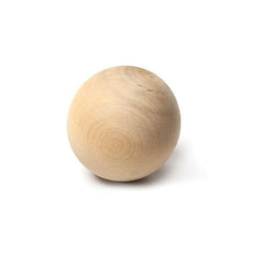 Wood stickhandling ball
